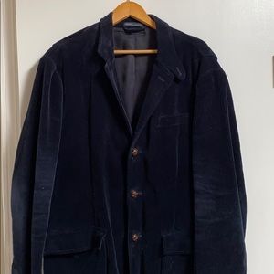 Heavy Corduroy Navy Blazer